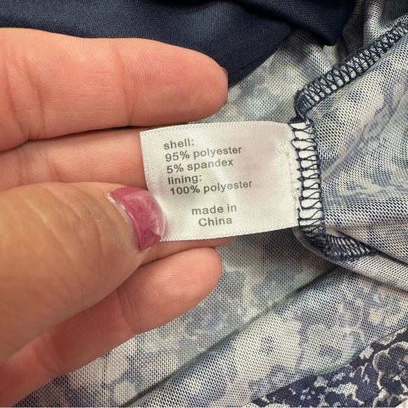 lane bryant Floral sheer flowy peasant blouse attached tank sz 18/20 feminine - Picture 6 of 7